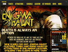 Tablet Screenshot of enigmahaunt.com